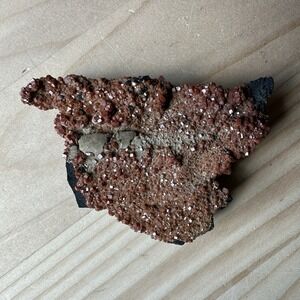 Vanadinite Crystal Cluster Mineral Rock‎ Specimen 3 Inch Red Manganese 66.4g